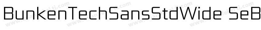 BunkenTechSansStdWide SeBd字体转换